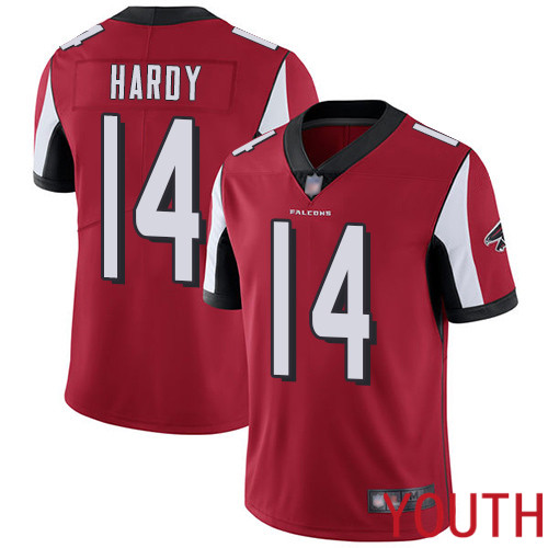 Atlanta Falcons Limited Red Youth Justin Hardy Home Jersey NFL Football 14 Vapor Untouchable
